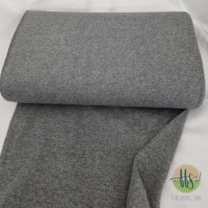 Rib Cuffs: Mid Grey Marl - Rib