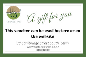 For Fabric Sake Gift Voucher