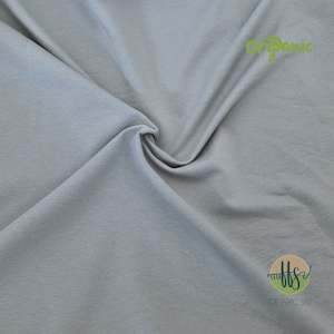 Cool Grey- ORGANIC Cotton French Terry