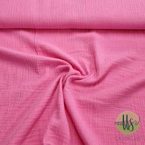 Woven: Pink- Double Gauze