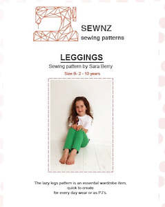 Sew Nz Patterns: Leggings : 2-10 years