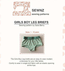 Girls Boyleg Briefs : 1-10 years