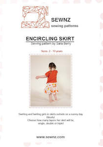 Sew Nz Patterns: Encircling Skirt  : 2-10 years