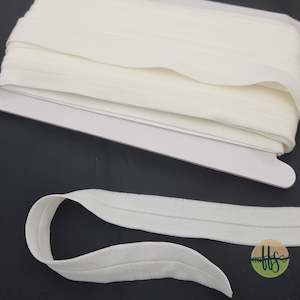 Elastic: Lip/Foldover elastic- 20mm - Off White