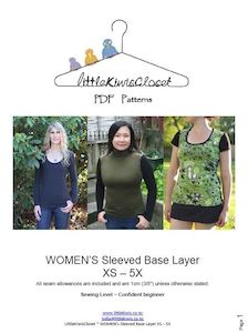 Women's Sleeved Base layer- XS - 5X - Little Kiwis Closet