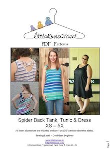 Women's Spider back tack, tunic and dress- XS - 5X - Little Kiwis Closet