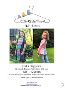 Girl's Sapphire Dress- NB-12 Years - Little Kiwis Closet