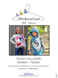 Puzzle Pullover -NB -12Yrs - Little Kiwis Closet