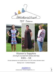 Women's Sapphire Dress- XXS - 5X - Little Kiwis Closet