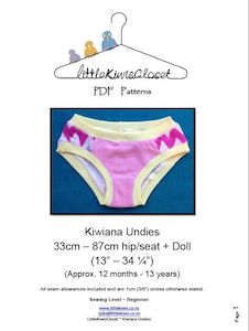 Kiwiana Undies-12m -13Yrs - Little Kiwis Closet