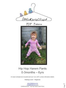 Little Kiwis Closet: Hip Hop Harem pants-NB -6Yrs - Little Kiwis Closet