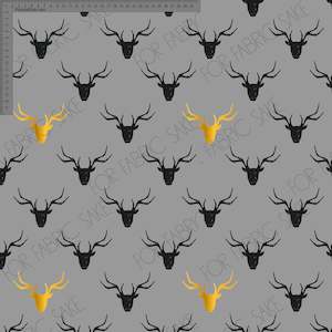 Black and gold Deerheads- Custom Pre-order