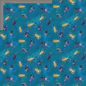 Animal Designs: Bugs on Teal - Custom Pre-order