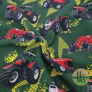 Tractors on Green- Custom Pre-order