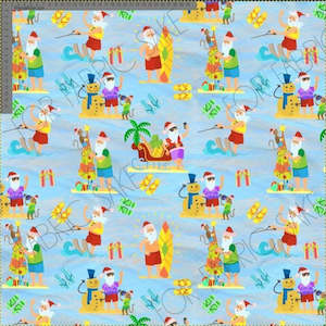 Xmas Designs: Beach Santas- Exclusive Design - Custom Pre-order