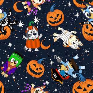 Kids Designs: Blue Dog Halloween - Custom Pre Order