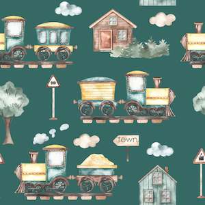 Kids Designs: Trains to Town   - Custom Pre-order