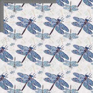 Dragonflies on grey - Sarah McAlpine Art- Custom Pre Order