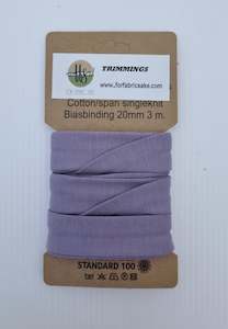 Knit Bias Binding- 20mm - Dusty Lilac