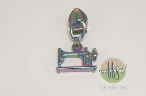 Sewing machine pull - rainbow