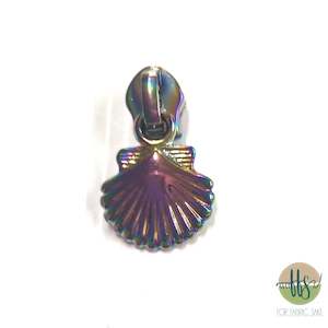 Shell Rainbow Zipper pull