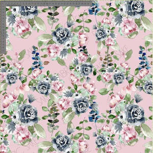 Indigo Flow 1: Indigo Garden Bouquet Blush- Indigo Flow Collection - Custom Pre Order