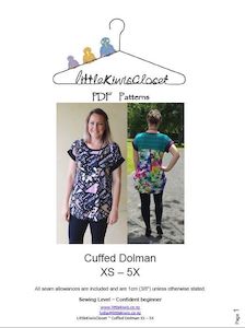 Adults Lkc: Women's Cuffed Dolman- XXS - 5X - Little Kiwis Closet