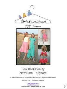 Bow Back Beauty-NB -12Yrs - Little Kiwis Closet