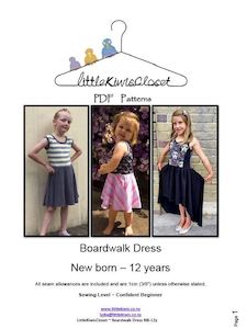 Kids Lkc: Boardwalk Dress -NB -12Yrs - Little Kiwis Closet