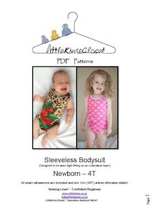 Sleevelss Body Suit- NB-4T - Little Kiwis Closet