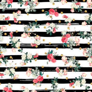 Little Roses on Stripes - Custom Pre-order