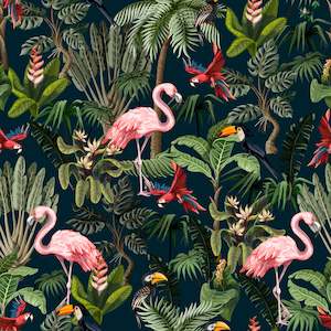 Flamingoes on dark   - Custom Pre-order