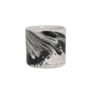 Planter Black Swirl Small