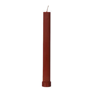 Miscellaneous: Pillar Candle Sienna Brown