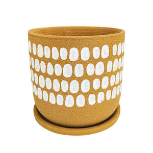 Urban: Planter Medium Tessa Dot Orange