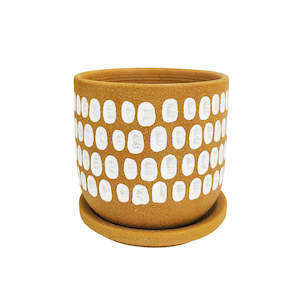 Planter Small Tessa Dot Orange