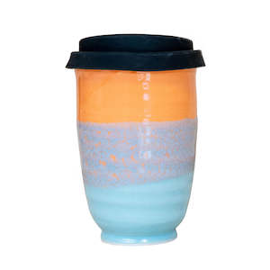 Takeaway Cup Peachy Blue 16oz