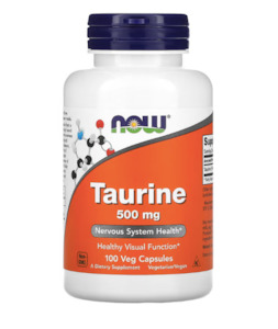 Now Foods Taurine (100 Vege Capsules)