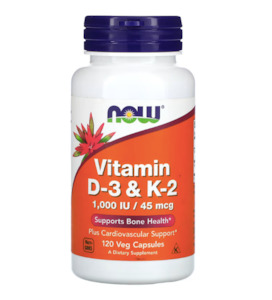 Personal health and fitness trainer: Now Foods Vitamin D3 & K2