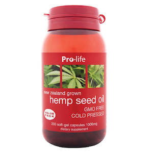 Pro-Life NZ Hemp Seed Oil Capsules