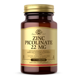 Personal health and fitness trainer: Solgar Zinc Picolinate