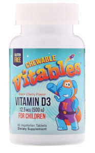 Personal health and fitness trainer: Vitables Chewable Vitamin D3