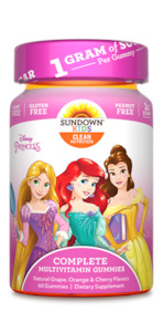 Sundown Disney Princess Multivitamin Gummies