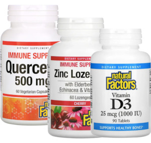 Natural Factors Quercetin + Zinc + Vitamin D3 Combo