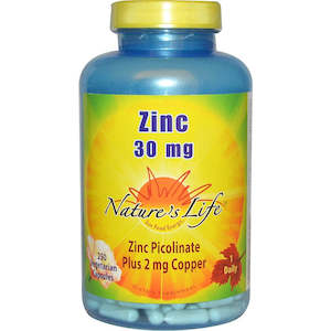 Personal health and fitness trainer: Nature's Life Zinc Picolinate