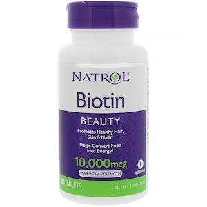 Personal health and fitness trainer: Natrol Biotin (10,000mcg)