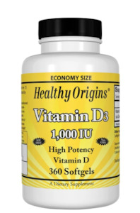 Healthy Origins Vitamin D3 (1000iu)