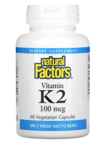 Natural Factors Vitamin K2 (from Natto Bean)