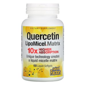 Personal health and fitness trainer: Natural Factors Quercetin LipoMicel Matrix (60 Softgels)