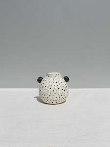 Ceramics: Black and white Dot Pot